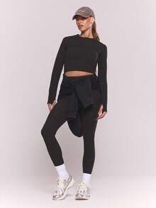 Musera Sport Brushed Fitted Sculpt Leggings Autumn Fall Winter Active Sport Gym Workout Lounge