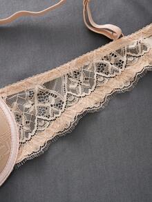 3pcs/Set Sexy Lace Gather Romantic Minimalist Underwire Adjustable Bra Set For Women