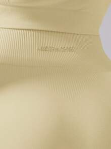 Musera Sport 罗纹高腰无缝合身运动短裤，适合板网球、网球、匹克球健身