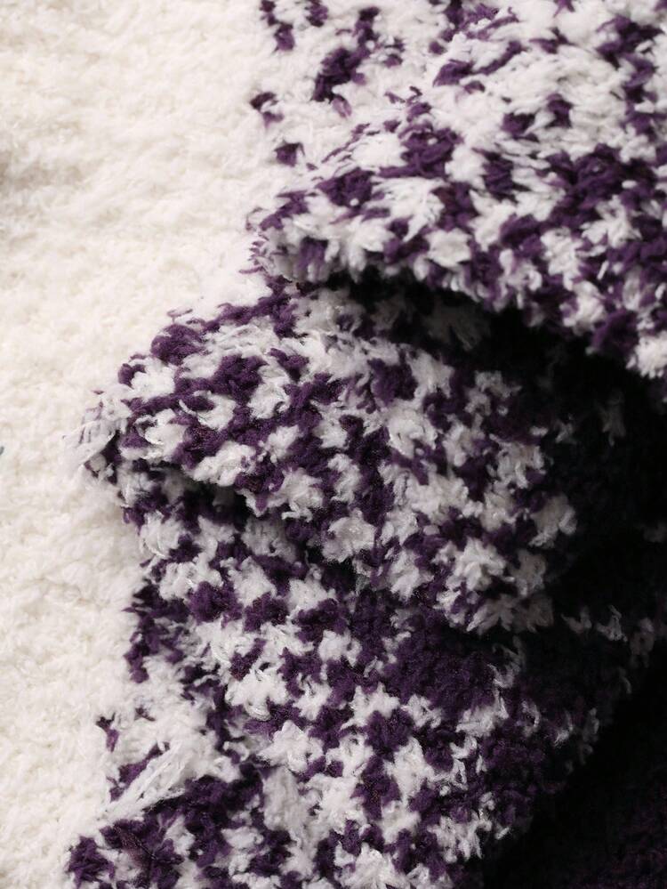 2pcs/Set Women Knitted Loose Long Sleeve Pants Pajama Set, Autumn/Winter, Fall Clothes