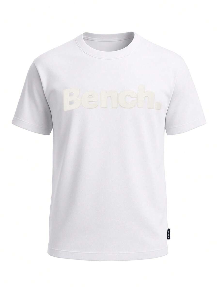 BENCH Men's T-Shirts Comfortable Versatile Lightweight Travel Daily Weekend White BN2A116354-WHITE - Khaki - View 1