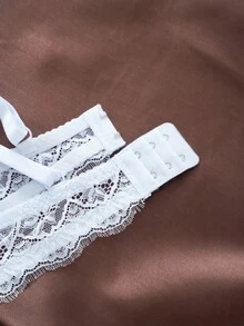 3件套性感蕾丝支撑浪漫简约钢圈可调节女士文胸 - 彩色 - 查看 5
