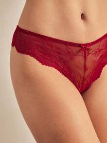 Charlaine 3pcs/Pack Women Lace Trim Panties - Multicolor - View 6