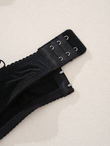 1pc Sexy Lace Simple Gather & Lift Wireless Lingerie Bra For Small Bust Women - Multicolor - View 5