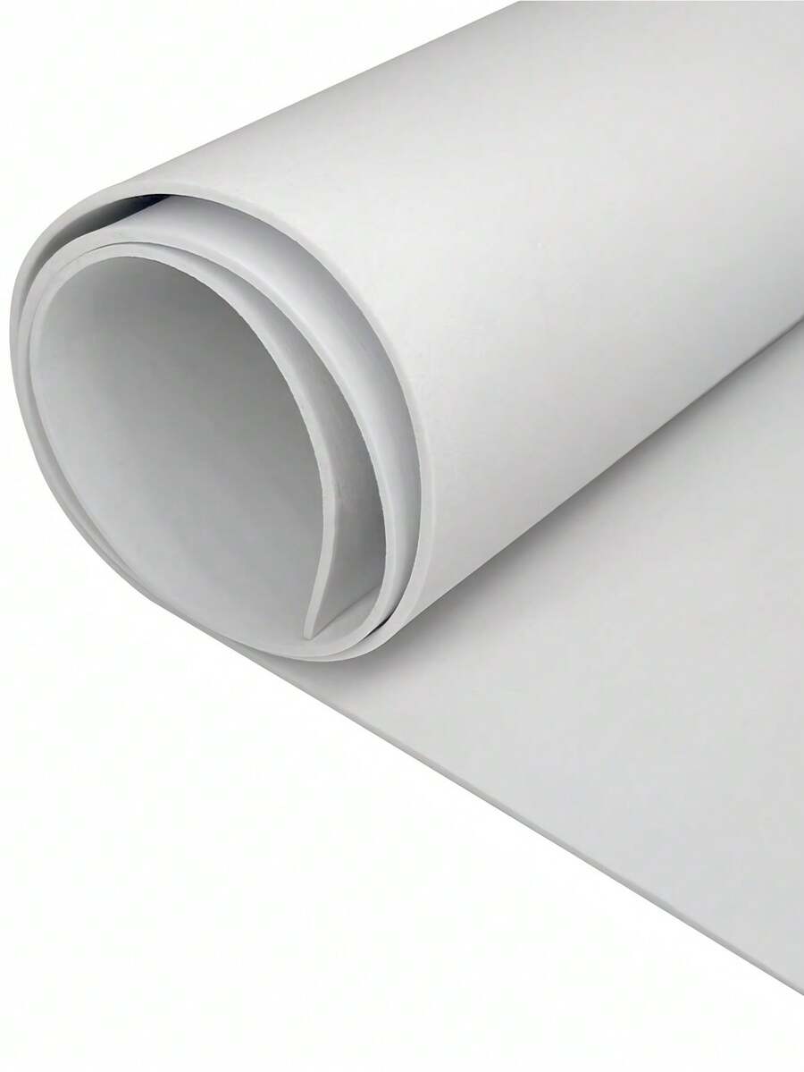 EVA Foam Roll - 2mm-10mm Thick White Craft Foam Sheets - 15" X 39" Large Cosplay Foam Sheet - Ultra High Density 86 Kg/M³ - Pliable & Elastic For Craft Projects Costume Cosplay Foam - By Biguphate - White - View 1