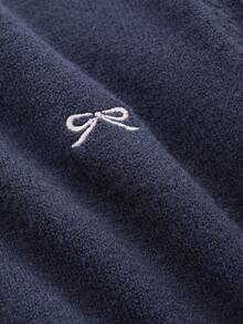 DAZY 青少年女孩休闲百搭蝴蝶刺绣毛衣，秋冬