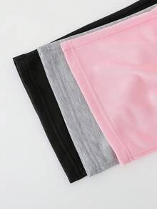 Sparklyn 3pcs/Set Girls Casual Loose Fit Letter Print Comfy Wide Leg Pants, Suitable For Spring/Autumn, Christmas - Multicolor - View 4