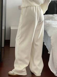 Livesso Quần vải họa tiết thường ngày cho nữ, mùa thu - Xám - Xem 2