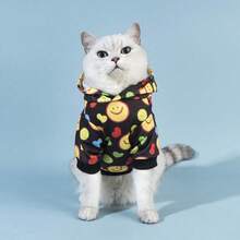 PETSIN 1pc Smile Face Pet Sweatshirt For Everyday Pet Wear - Multicolor - View 8