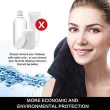 3pcs Microfiber Facial Cloths Fast Drying Washcloth 12inch X 12inch Absorbent Face Wash Cloth Soft Makeup Remover Cloths - Black - View 7