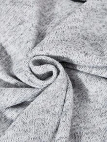 Teenage Girls' College Style Polo Collar 2 In 1 Brushed Ribbed Splice Long Sleeve T-Shirt - Multicolor - View 7