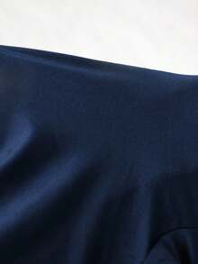 Modelyn 女士优雅圆领长袖束腰连衣裙 - Butter Yellow - 查看 7