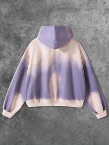 ROMWE MEN Street Life Sudadera con capucha efecto degradado para hombres, adecuada para otoño/invierno