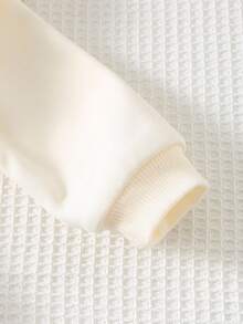 Cozy Pixies 2pcs Baby Girl Cartoon Animal Floral Deer Pattern Knitted Soft Round Neck Ruffle Trim Long Sleeve Sweatshirt & Elastic Waist Slim Fit Flare Pants Set, Suitable For Autumn/Winter, New Year, Indoor, Outdoor, Casual, Skiing, Back To School, Daily, Sports, Play, Party - Multicolor - View 8