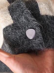 CosyJoli Plus Size Elegant French Floral Sheer Minimalist Sophisticated Casual Versatile Knit Cardigan For Women Autumn Winter Clothes For Women