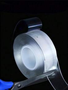 1PC Nano Double-Sided Tape High Viscosity Invisible Adhesive Tape Thick Acrylic Gel Home Bathroom Decor Wall Mounting No Residue Removable Reusable Waterproof For DIY Crafts Office Organization