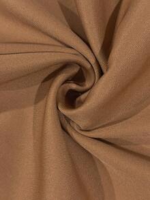 Franclia Slant Pocket Wide Leg Pants Without Belt - Brown - View 7