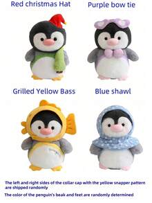 Adorable Kawaii Penguin Plushie - Super Soft Stuffed Animal, Cute Hugging Toy For Christmas & Birthday Gifts, Best Present For Friends, Couples, Family | Aesthetic, Cozy, Squishy, Must-Have Collectible