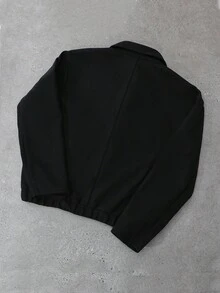 Manfinity Homme 这款男士经典黑色长袖大衣采用经典设计，直筒剪裁，配有领子和长袖。它是一款备受好评的畅销休闲单品，适合通勤、上学、度假等各种场合，也是送给丈夫或男友的理想礼物。男女皆宜，适合情侣搭配，秋冬季穿着。 - 黑色 - 查看 2