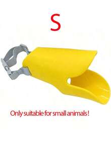 1pc Anti Bite Duck Mouth Shape Dog Mouth Covers, Soft Duck Silicone Mouth Cover With Adjustable Strap, Small Medium Dogs Muzzle Masks Best For Prevent Barking, Biting, And Chewing