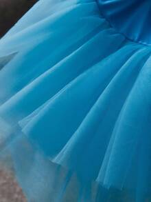 THE POWERPUFF GIRLS X SHEIN 1pc Cartoon Character Cosplay Pet Dress With Headpiece, Cat/Dog Clothes, Size XXS-XXXXL, Blossom, Bubbles, Buttercup Cosplay - Multicolor - View 9