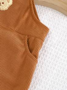 Cozy Pixies Baby Boy Casual Bear Print Jumpsuit, Autumn Baby Teddy Bear Outfit Baby Jumpsuit Bear Brown Baby Boy Outfit Mocha Baby Clothes Brown Baby Boy Jumpsuit - Brown - View 5