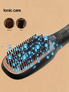 JMMO 3 合 1 吹风机刷和直发刷，专业 980W 强力陶瓷电气石离子热风刷，3 种热度/2 种速度设置，一步式吹风机和造型器，适合所有发质 - 英規插(220-240V) - 查看 4