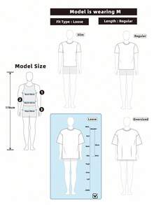 Manfinity LEGND Camiseta casual de cuello redondo de manga corta con estampado de letras y flores para hombres, con contraste de color