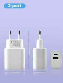 25W Fast Charger, EU Plug PD Charging Adapter, Compatible With Apple, And Other Smartphones Nan Fast Charging
