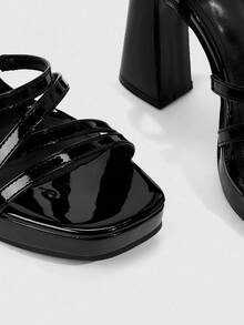 CUCCOO SZL Damen modische, vielseitig einsetzbare Absatz-Sandalen