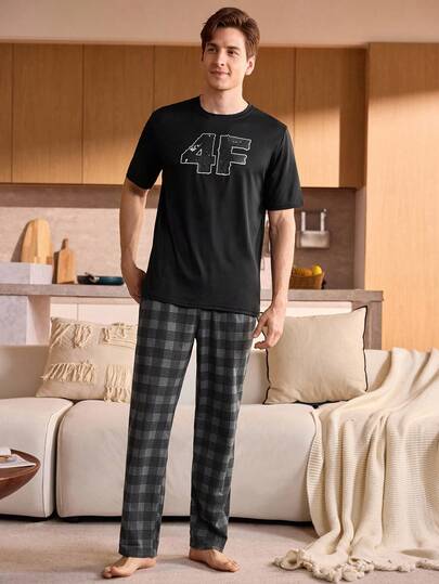 Men's Comfortable Casual Short Sleeve Pajama Top