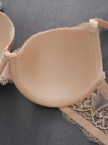 3pcs/Set Sexy Lace Gather Romantic Minimalist Underwire Adjustable Bra Set For Women