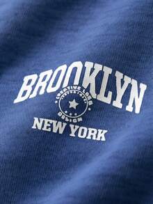 JNSQ JNSQ 2pcs/Set Tween Boy Casual Colorblock Letter Print Loose Fit Hoodie Sweatshirt And Drawstring Waist Sweatpants, Suitable For Autumn, Winter Daily Wear, Outdoor Activities, Vacation, Streetwear, Party And Leisure