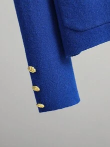 INAWLY Women's Casual Long Sleeve Top And Wide Leg Pants Sweater 2 Pieces Set - Blue - View 5