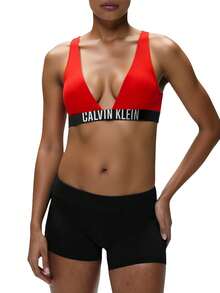 Calvin Klein Women Bikini Tops Flaming Chili - Red - View 1