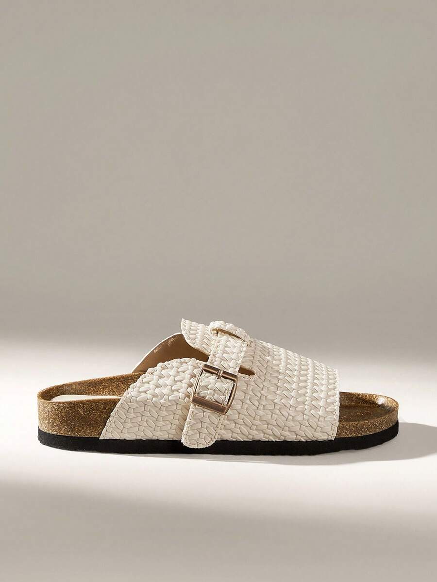 Solecia Women's Fashion Flat Sandals, Summer Beach Holiday Outdoor Slippers Summer Shoes - Apricot - View 1