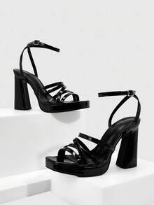 CUCCOO SZL Damen modische, vielseitig einsetzbare Absatz-Sandalen