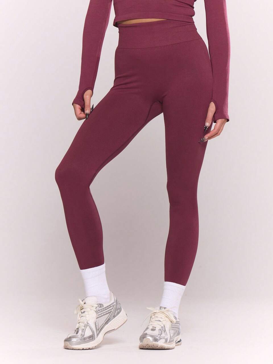 Active High Waisted Contouring Seamless Leggings Casual Workout Gym Back To School