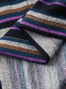 Dazy-Less Autumn New Casual Commuting Striped Women T-Shirt Long Sleeve Top - Blue - View 8