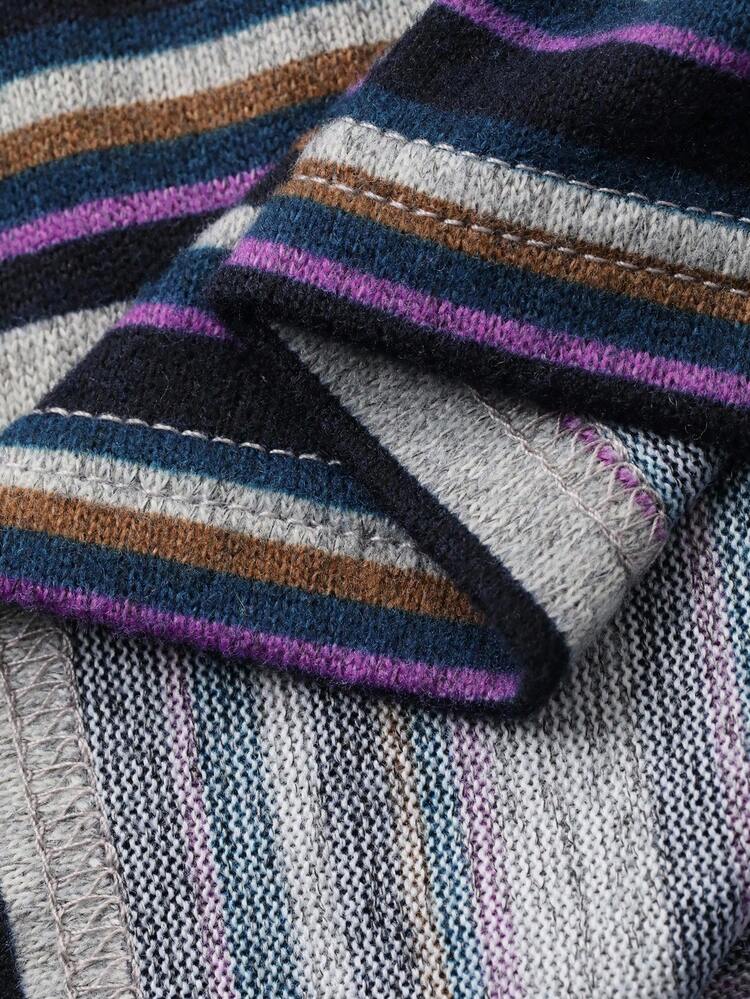 Autumn New Casual Commuting Striped Women T-Shirt Long Sleeve Top