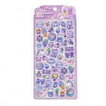 1Pc/2PCS 3D Embossed Stickers - Cute Cat, Dinosaur, Rabbit, Penguin Cartoon Animal Decorative Stickers, DIY Scrapbooking Material