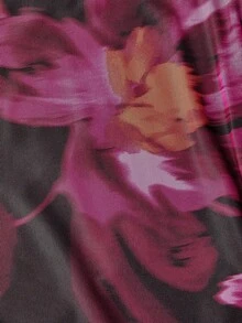 SHEIN MOD 女士优雅印花网纱吊带连衣裙，印花中长连衣裙，Vivid Eden连衣裙，女士秋季连衣裙，圣诞节服装，感恩节服装，派对连衣裙，夏季连衣裙，感恩节连衣裙，冬季连衣裙，派对连衣裙，圣诞节连衣裙，冬季服装，新年连衣裙，派对连衣裙，优雅连衣裙，毕业典礼，新年夜连衣裙 - 彩色 - 查看 4
