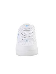 Nike Air Force 1 '07 Men's Sneakers Summit White/Safety Orange/Photo Blue FN7804-100 - Summit White/Safety Orange/Photo Blue - View 3