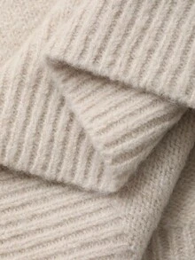 Dazy Plus Einfarbiger, rundhalsiger, langärmeliger, kurzer, modischer, lässiger Pullover-Sweater, Herbst/Winter