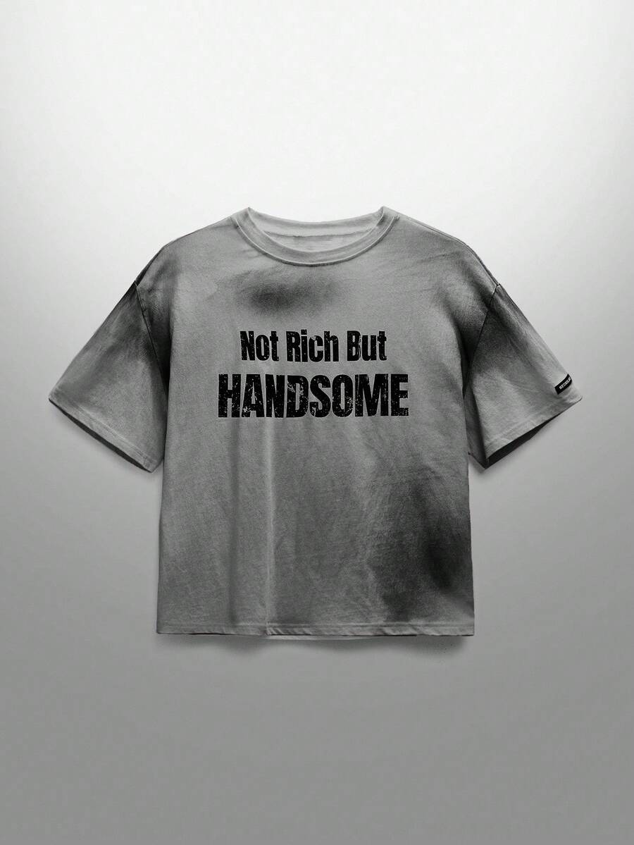 NEON BLANC Men's Street Style Slim Fit Knit Crew Neck T-Shirt, Suitable For Summer