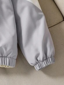 Sparklyn 秋冬款 Tween Girl 拼色连帽羊毛夹克 - 彩色 - 查看 5