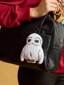 HARRY POTTER X SHEIN 1 件 Hedwig 可爱毛绒吊坠，猫头鹰形状，可挂在包包、钥匙、装饰钥匙扣吊坠上 - 白色 - 查看 6