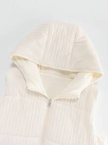 GlowEve 女士针织绞花绗缝无袖背心夹克，优雅适合日常通勤、商务、法式浪漫约会、派对、圣诞节、秋冬，杏色、象牙色，常规版型