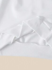 Sparklyn 2 件套女童复古樱桃水果图案休闲宽松运动衫和运动裤，舒适长袖和长裤套装，适合秋冬季 - 彩色 - 查看 5