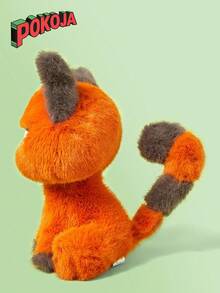 POKOJA LAND 1pc Cute & Cool Kawaii Big-Eyed Orange Cat Plush - Fluffy Stuffed Animal With Expressive Face, Soft Plush Doll For Cuddling, Birthday, Halloween & Christmas Gifts & Adults (Grey Paws & White Belly), Cat Stuffed Animal, Bunny Stuffed Animal Spring To Summer - Multicolor - View 10